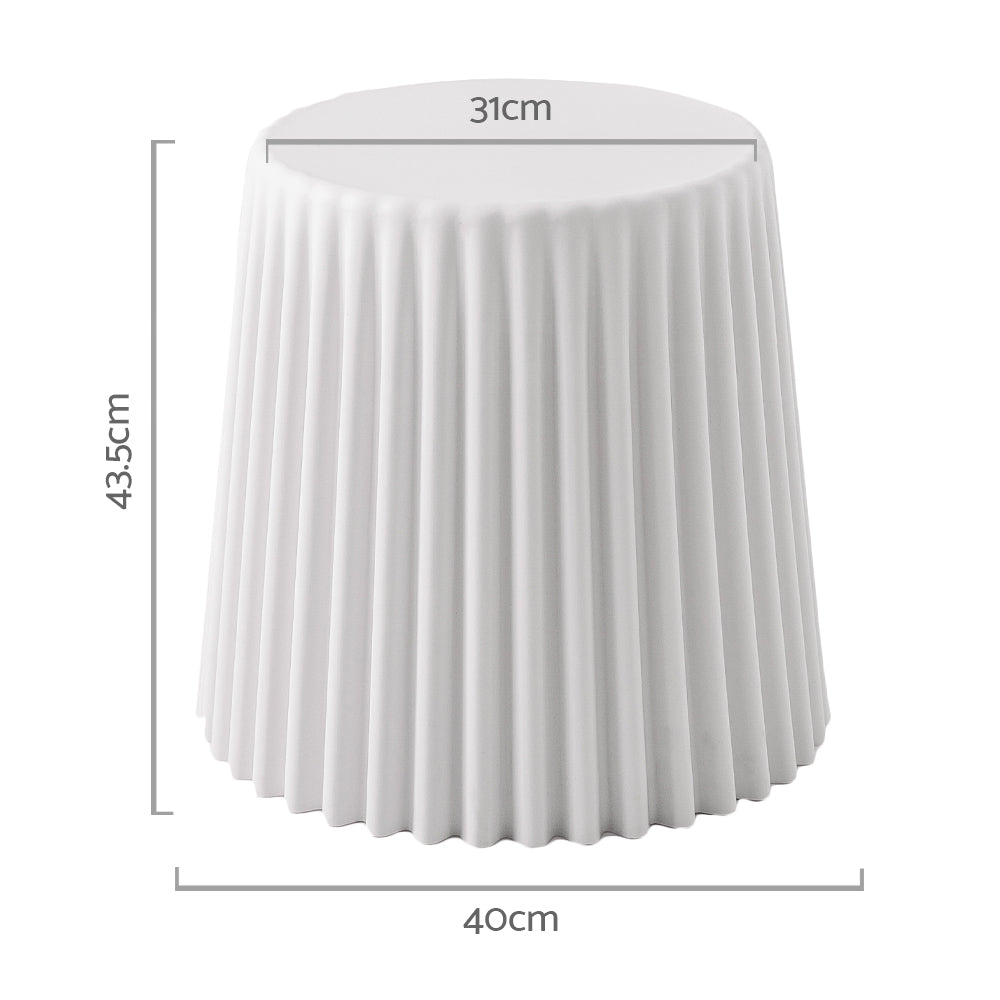 Cupcake Foot Stool - White - Set of 2