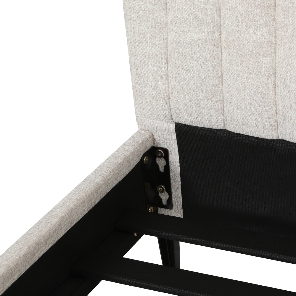 Ammy Bed Frame - Beige King