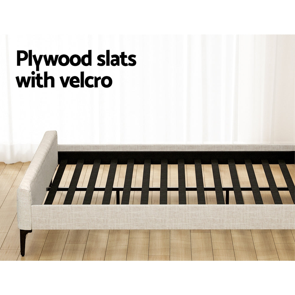 Ammy Bed Frame - Beige King