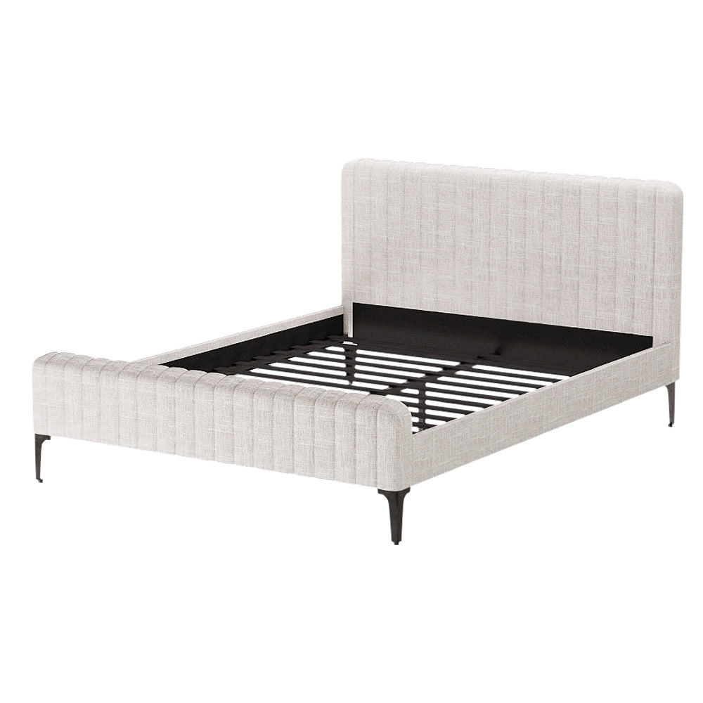 Ammy Bed Frame - Beige Queen