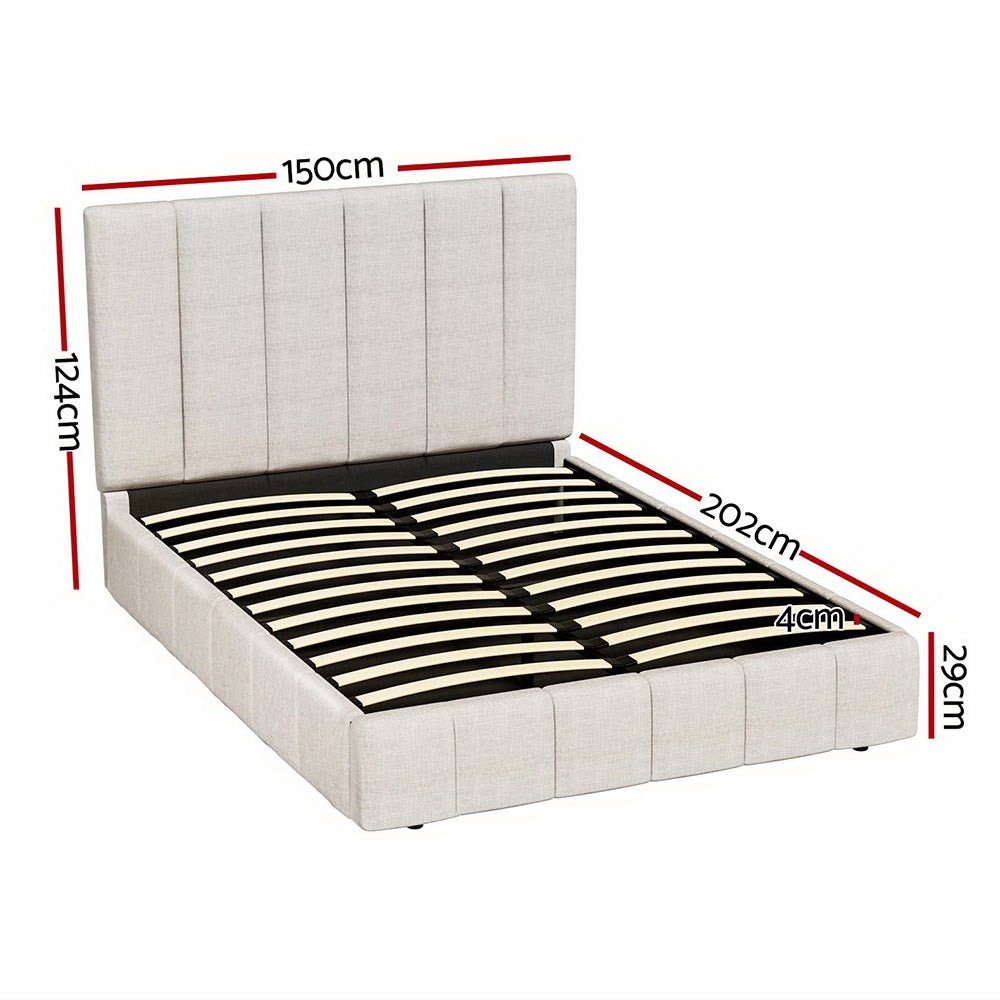 Tette Bed Frame - Double Beige