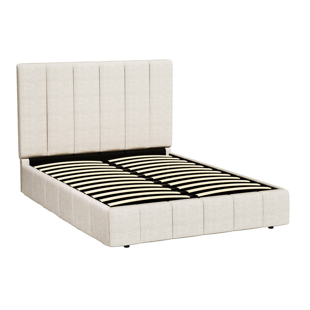 Tette Bed Frame - Queen Beige