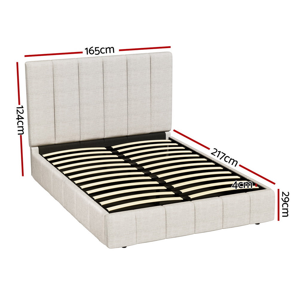 Tette Bed Frame - Queen Beige