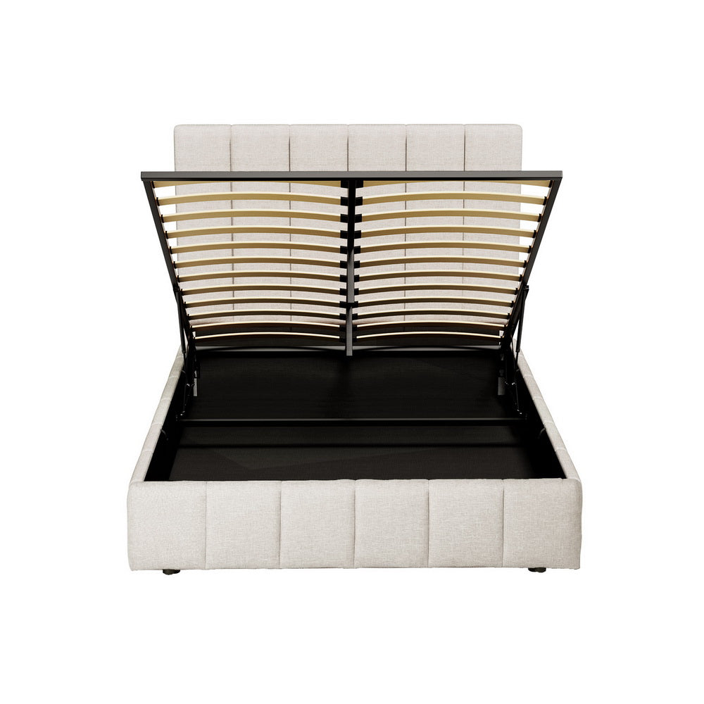 Tette Bed Frame - Queen Beige