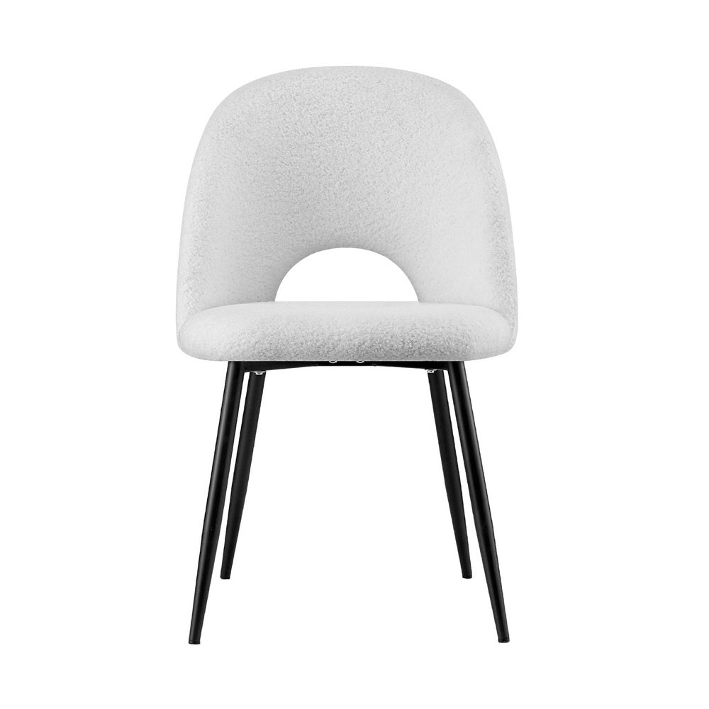 Boucle Sherpa Dining Chair - Set of 2