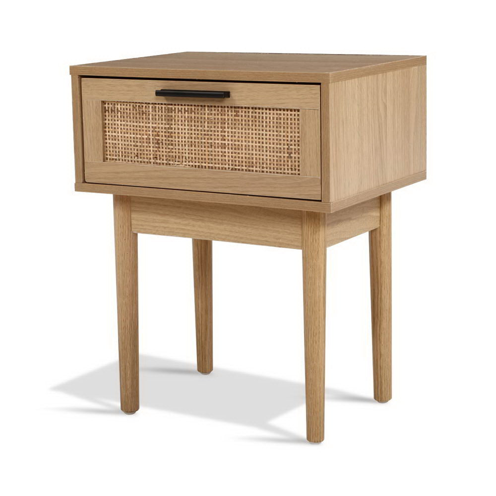 Rattan Bedside Table Nightstand