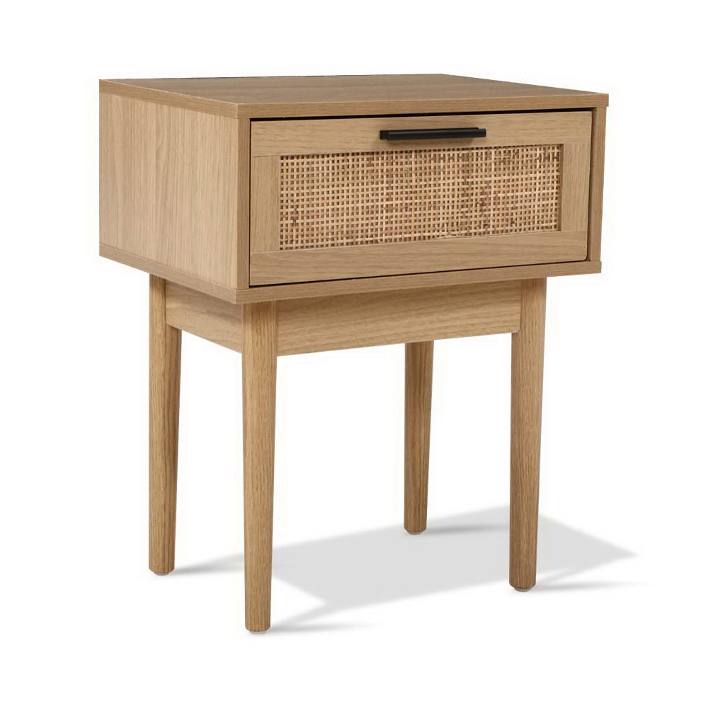 Rattan Bedside Table Nightstand