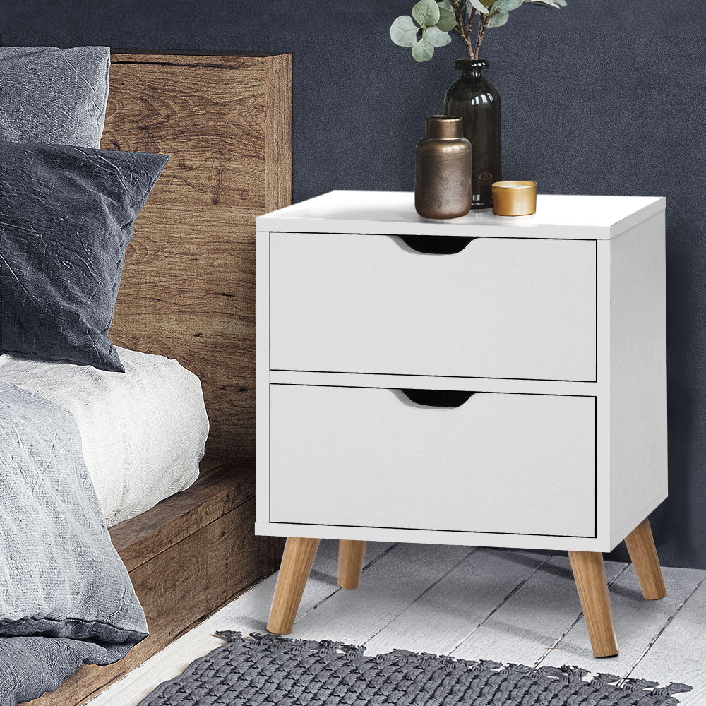 Boden Bedside Table Drawers - White