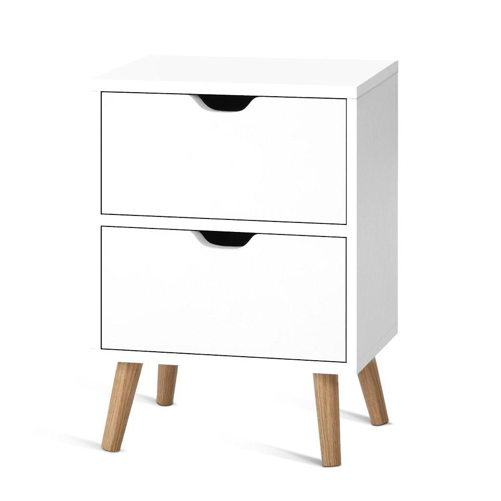 Boden Bedside Table Drawers - White