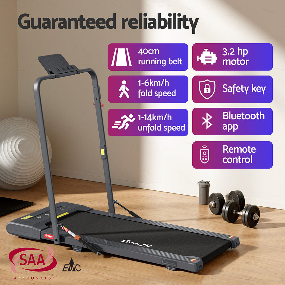 Everfit Treadmill & Electric Walking Pad - 400mm Grey