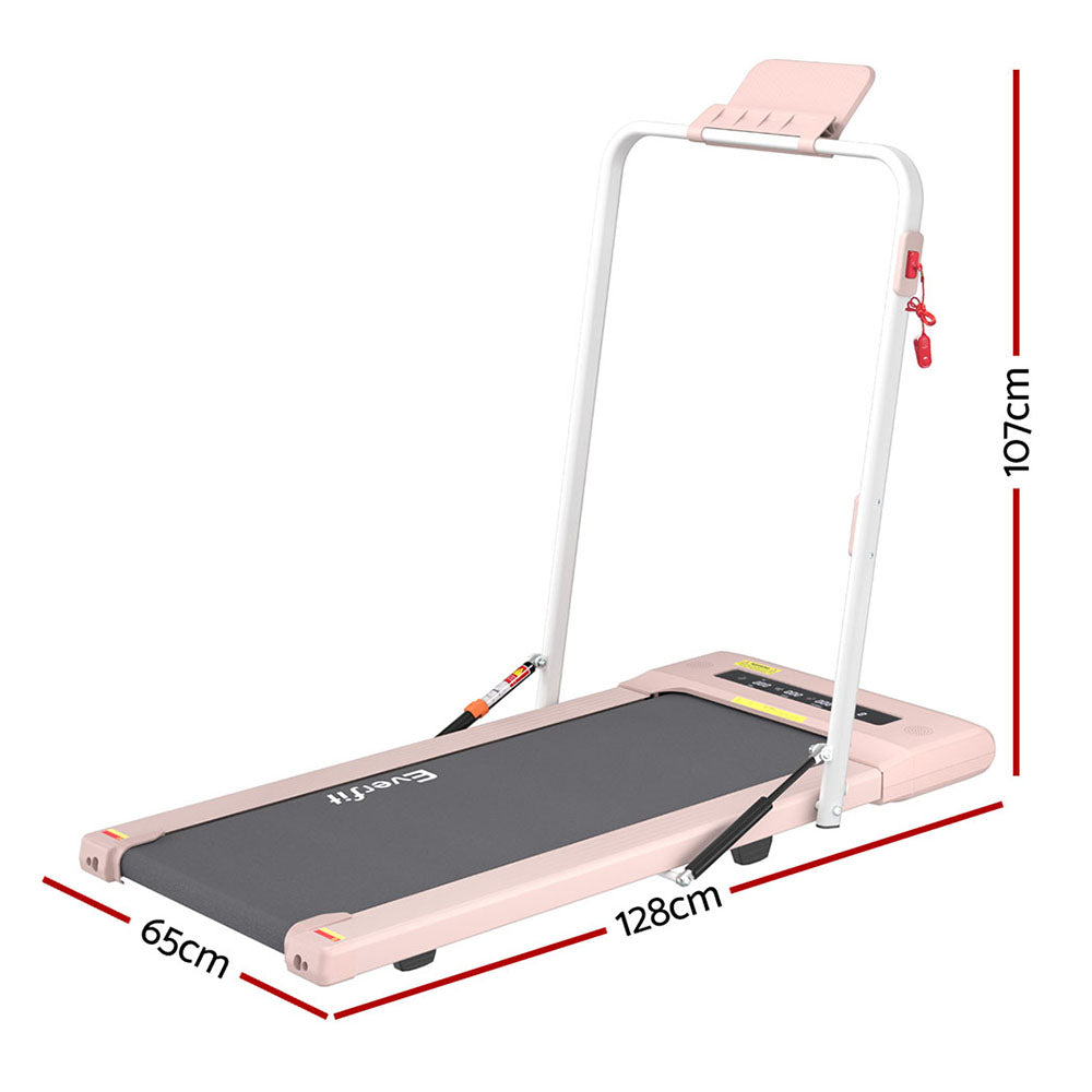 Everfit Treadmill & Electric Walking Pad - 400mm Pink