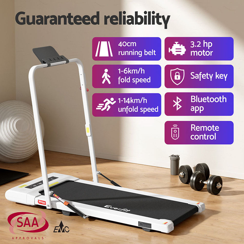 Everfit Treadmill & Electric Walking Pad - 400mm White