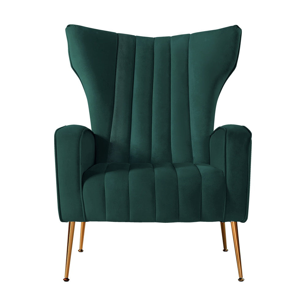 The Kate Armchair - Green Velvet
