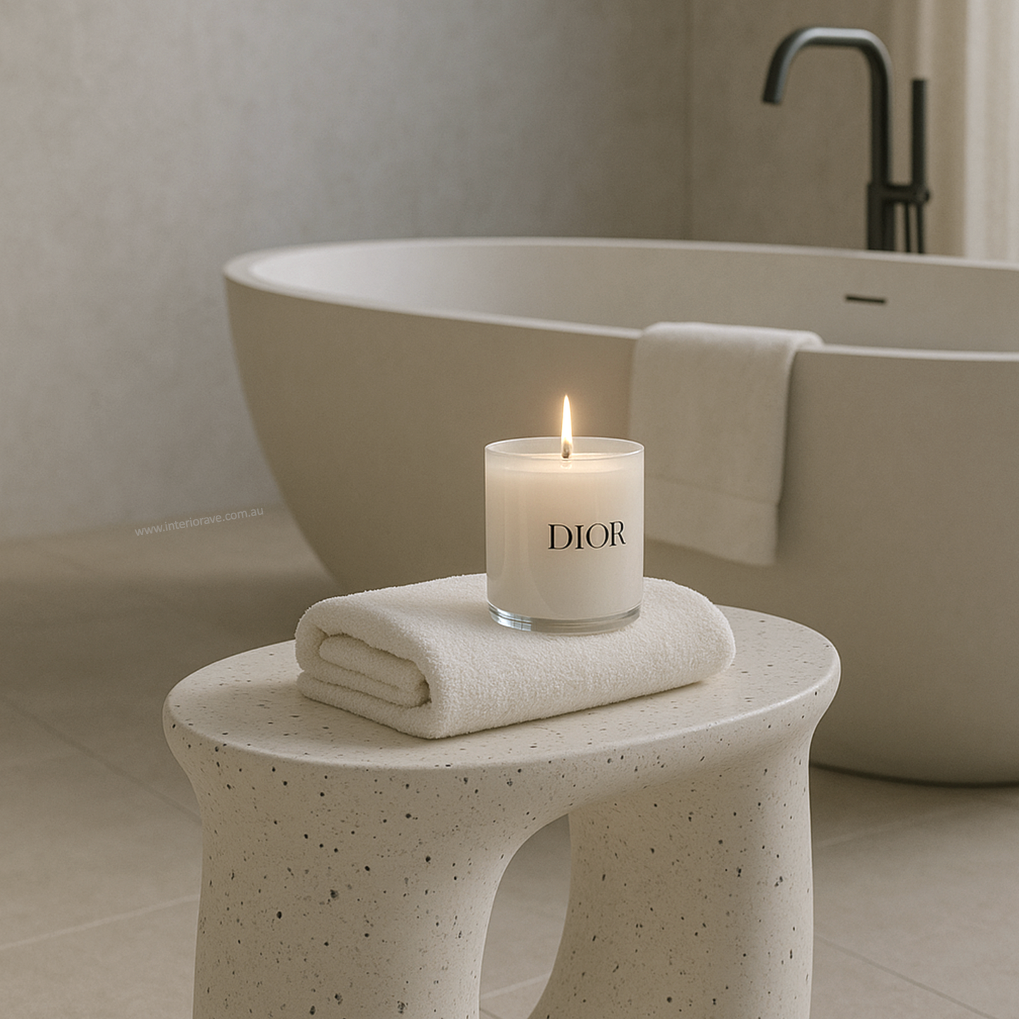 Cosmo Terrazzo - Hourglass Sculptural Side Table