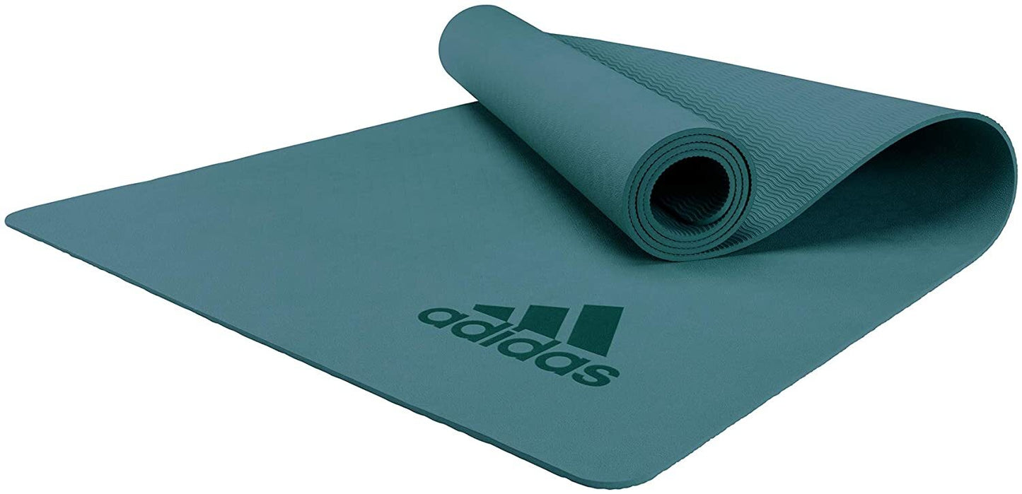 Adidas Premium 5mm Yoga Mat - Raw Green
