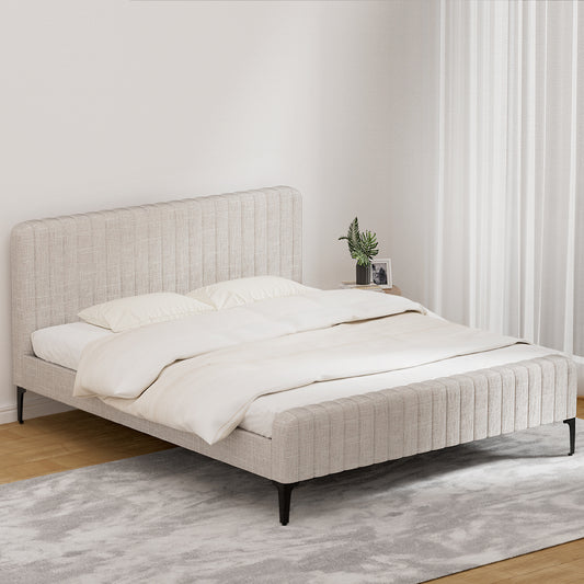 Ammy Bed Frame - Beige King