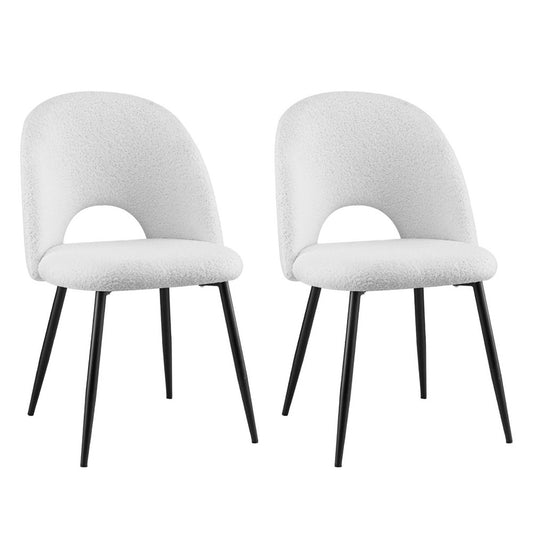 Boucle Sherpa Dining Chair - Set of 2