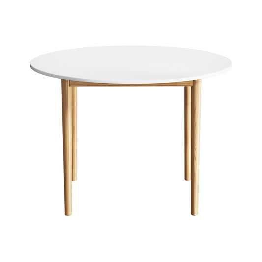 Dining Table - Round White 108CM Diameter Demi