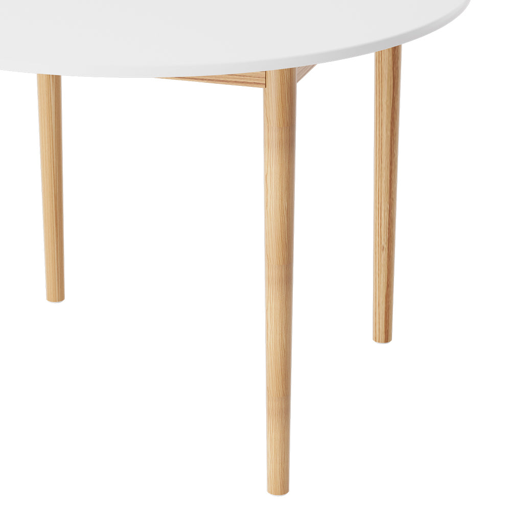 Dining Table - Round White 108CM Diameter Demi