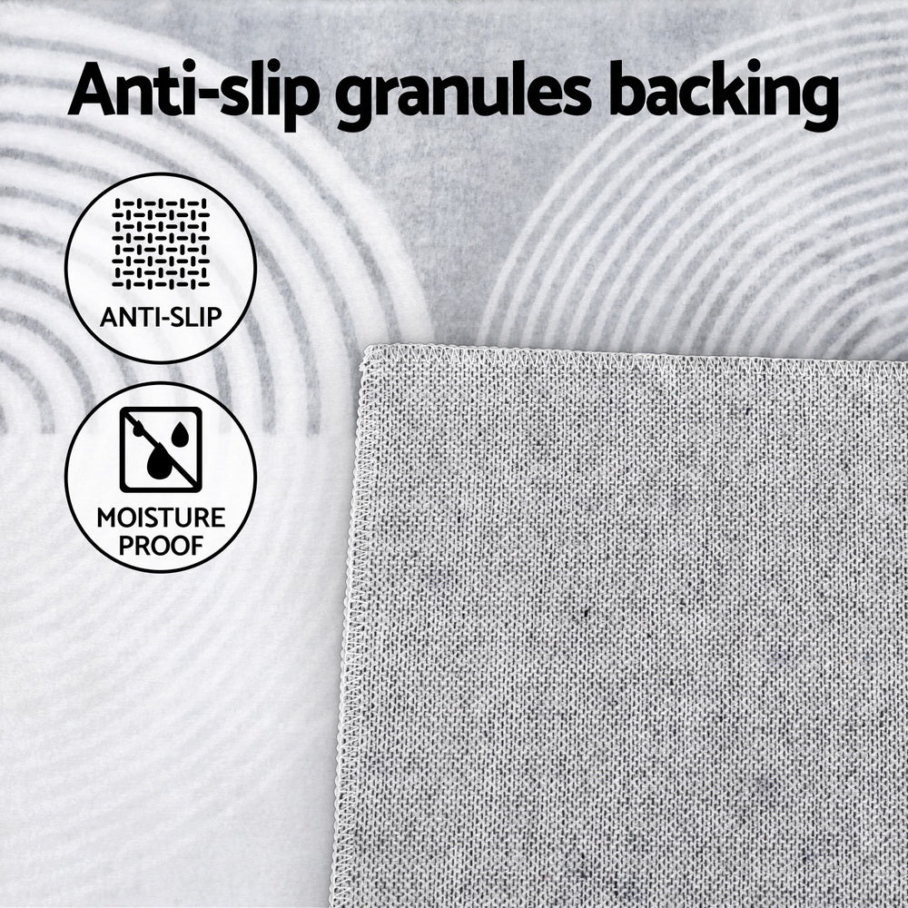 Cyril Floor Rug 120x160cm  - White & Grey