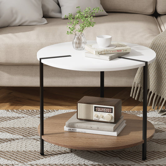 White Cedric Coffee Table - 60cm