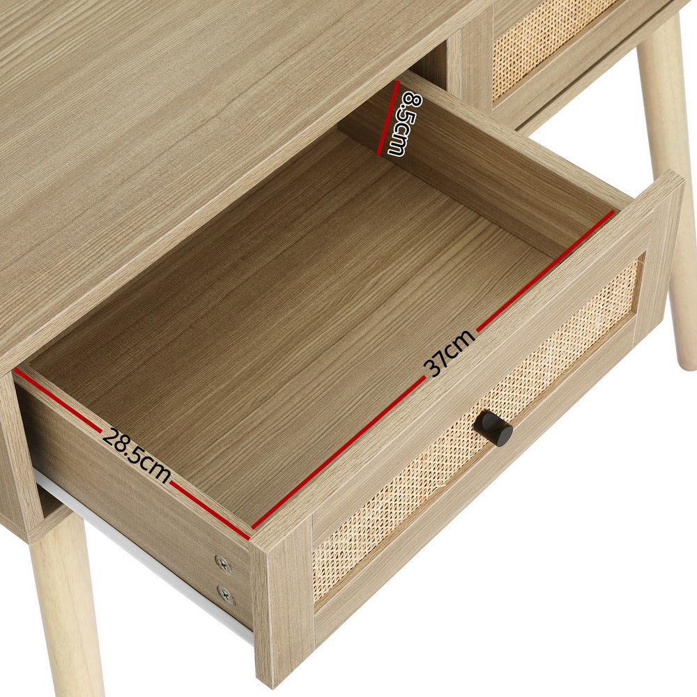 Frances Dressing Table & Mirror - Rattan