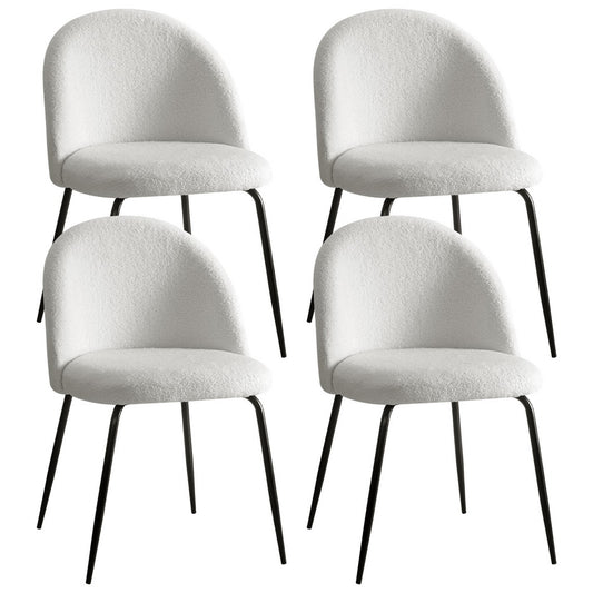 Sherpa Dining Chairs - White - Set of 4