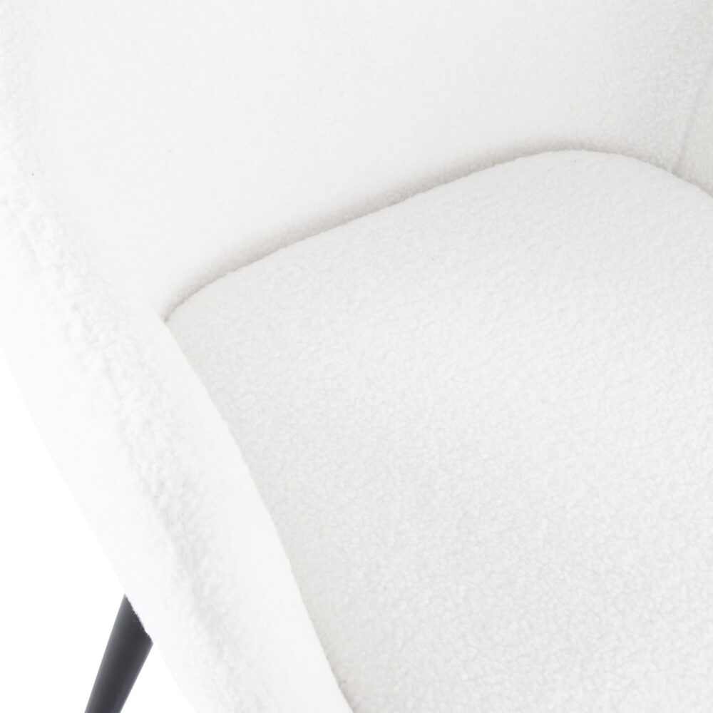 Boucle Teddy Sherpa Dining Chairs - Set of 2