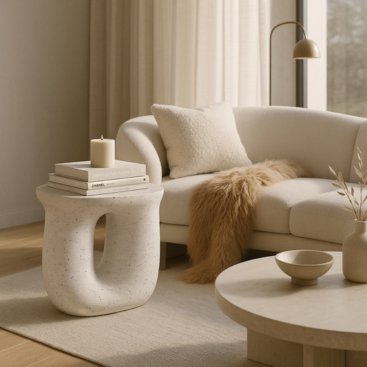 Cosmo Terrazzo - Hourglass Sculptural Side Table