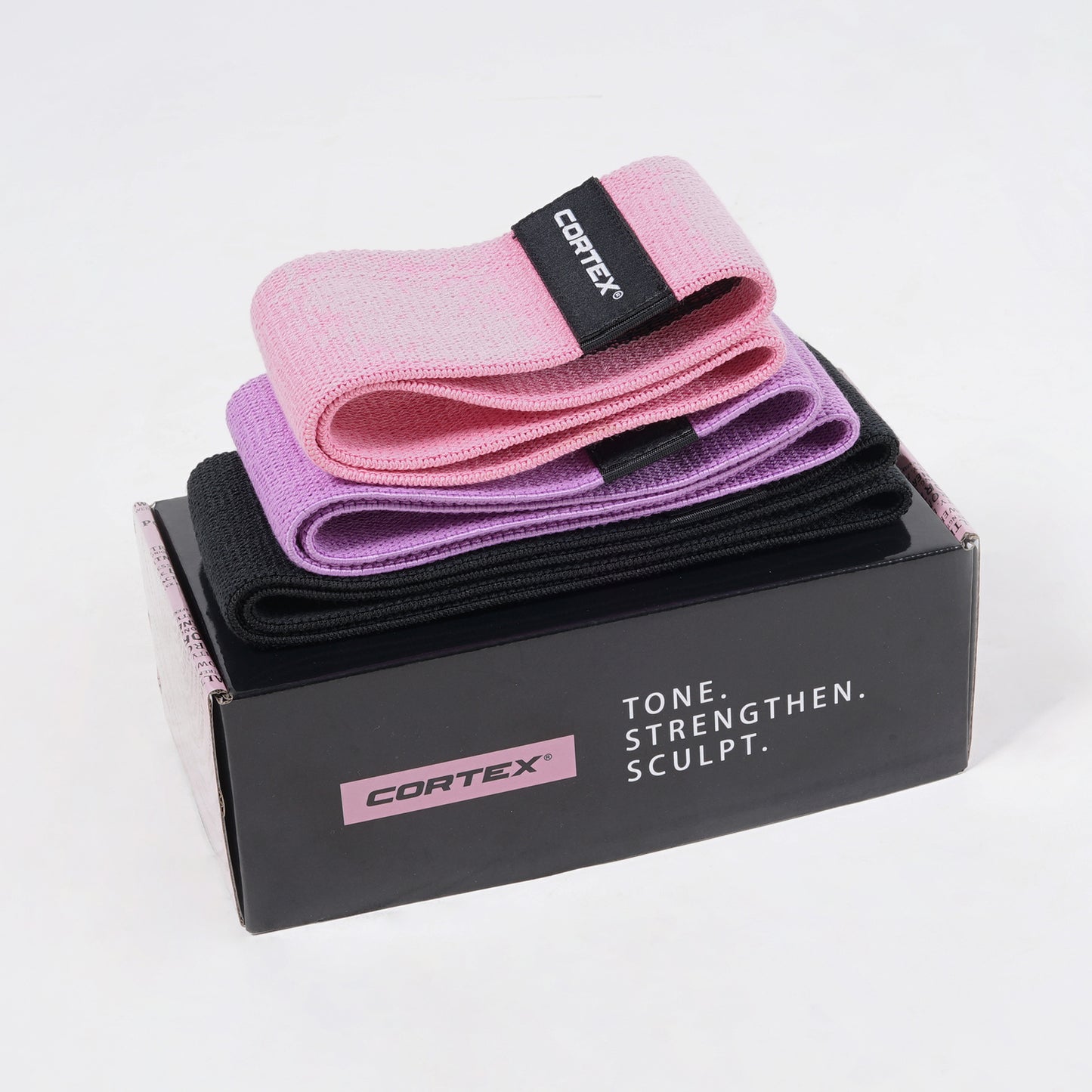 CORTEX FibraBands - 3 Pack Micro Flat Resistance Bands 82mm