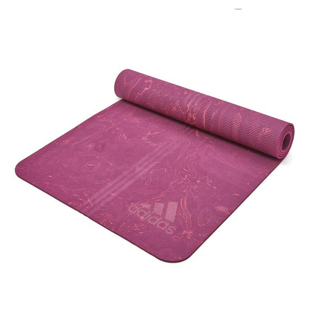 Adidas Premium 5mm Camo Yoga Mat – Power Berry