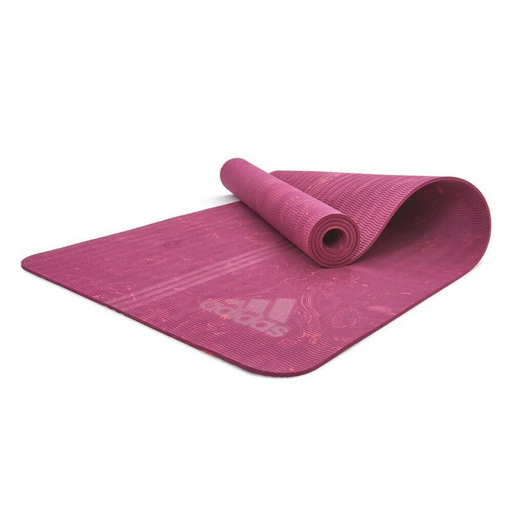 Adidas Premium 5mm Camo Yoga Mat – Power Berry