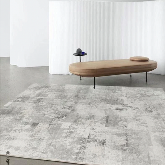 Modern Grey Microfiber Rug 200cm x 300cm
